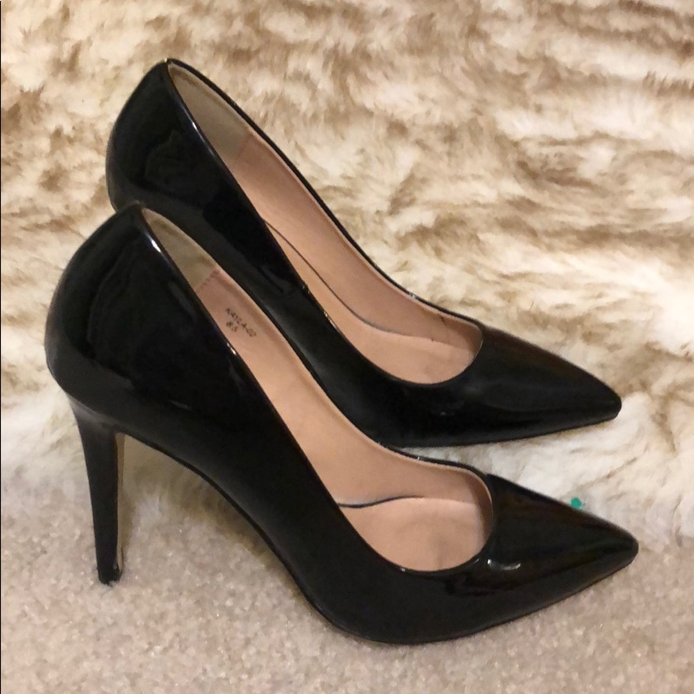 Black Patent Leather Pumps